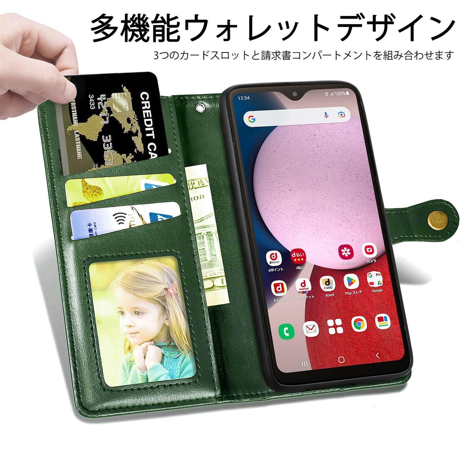 オーダースマホケース Galaxy A23 5G for SC-56C SCG18 ケース 手帳型 ビジネス