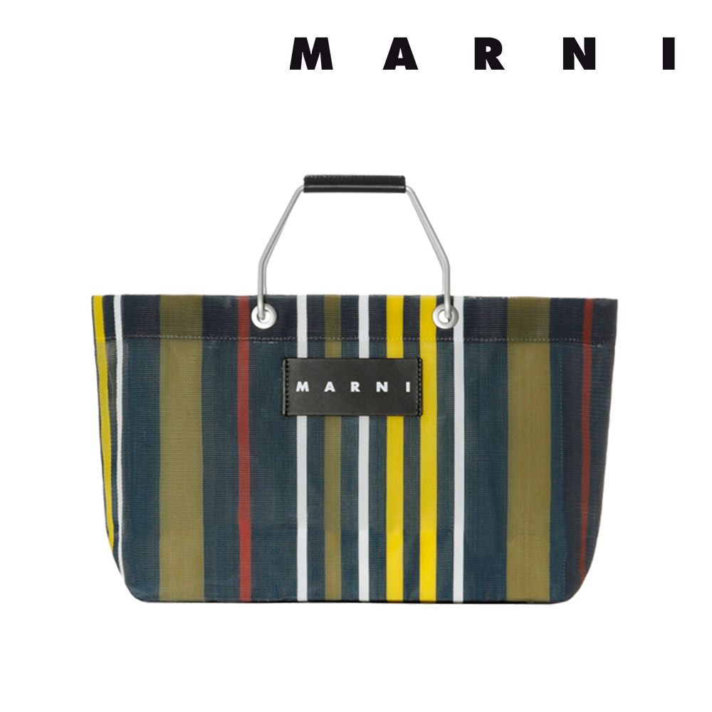 マルニ フラワー カフェ MARNI FLOWER CAFE レディース カバン ストライプ トート バッグ ミニ 【返品交換不可】