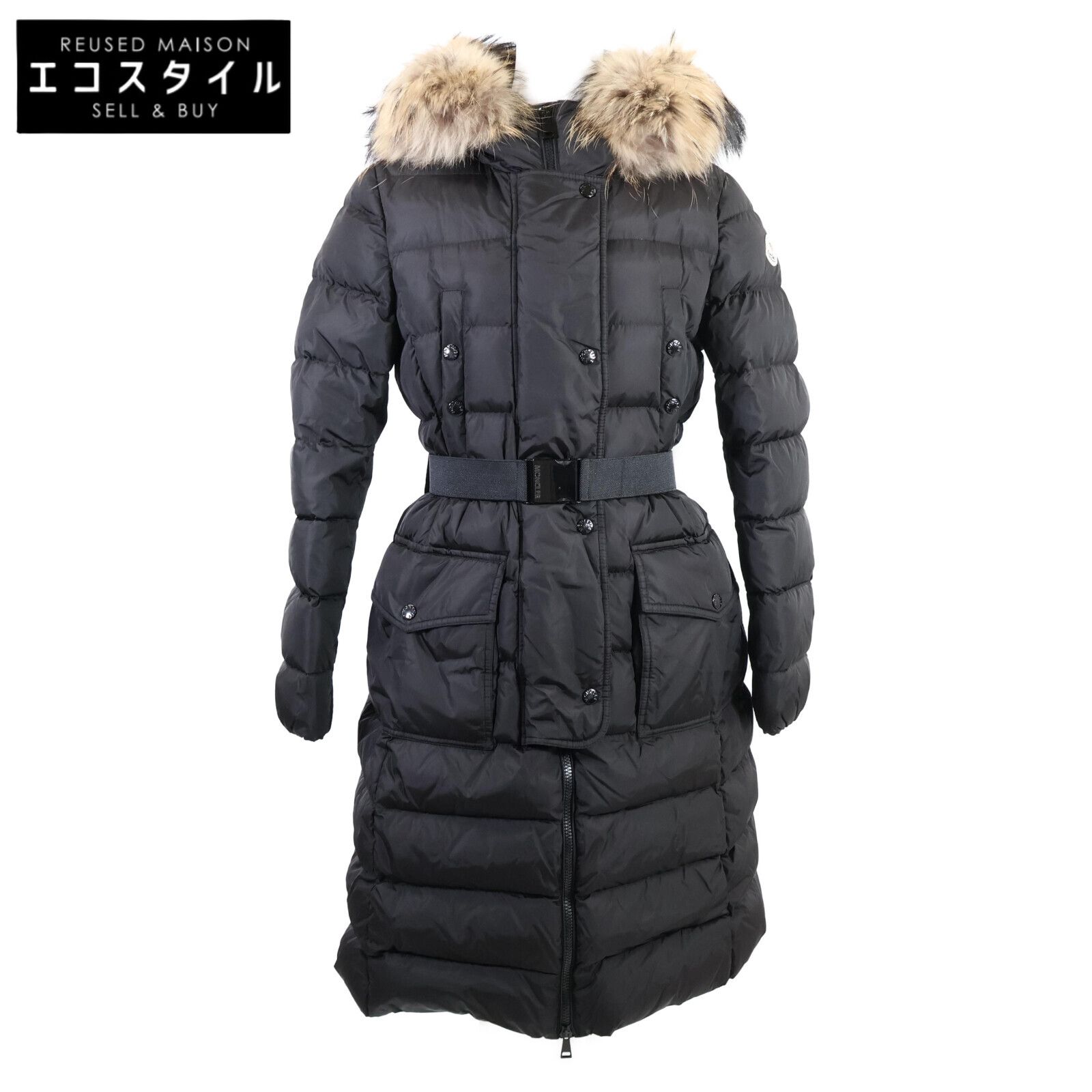 MONCLER モンクレール 【美品】KHLOE クロエ ベルト/ファー付フーディダウン 1 - メルカリ