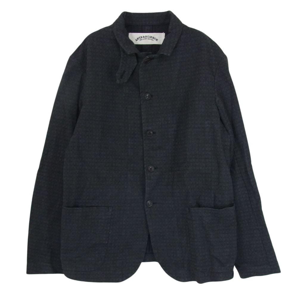 アーツアンドサイエンス ARTSu0026SCIENCE 083-0026-020 スタンドカラー コットン ジャケット ブラック系 3【中古】