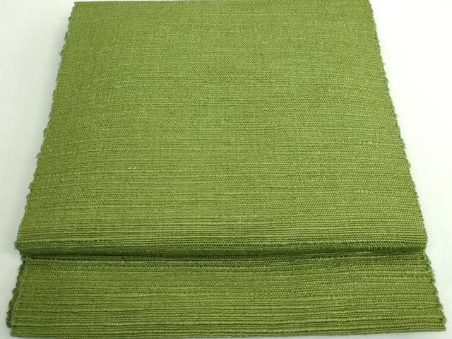 平和屋着物■極上　八寸名古屋帯　信州紬　草色　逸品　DZAA9538kh5 平和屋着物□極上 八寸名古屋帯 信州紬 草色 逸品 DZAA9538kh5 - メルカリ