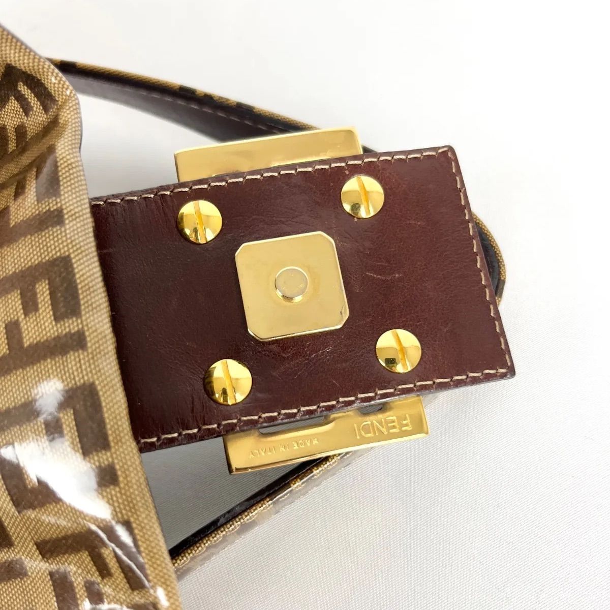 フェンディ ズッキーノ マンマバケット ワンショルダー 26325 ビニール