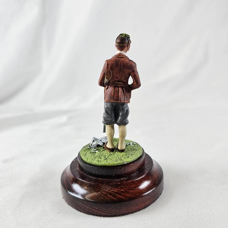 1988年製 英国ヴィンテージ ファインアートミニチュア ハンター ガラスドーム付 IMPECCABLEHEALTHCARESERVICES_COM