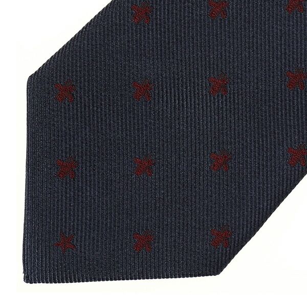 新品 グッチ GUCCI ネクタイ ビー＆スター付き シルク タイ ネイビー  