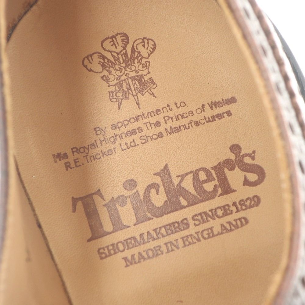 中古】【未使用】トリッカーズ Tricker's バートン 型押しレザー