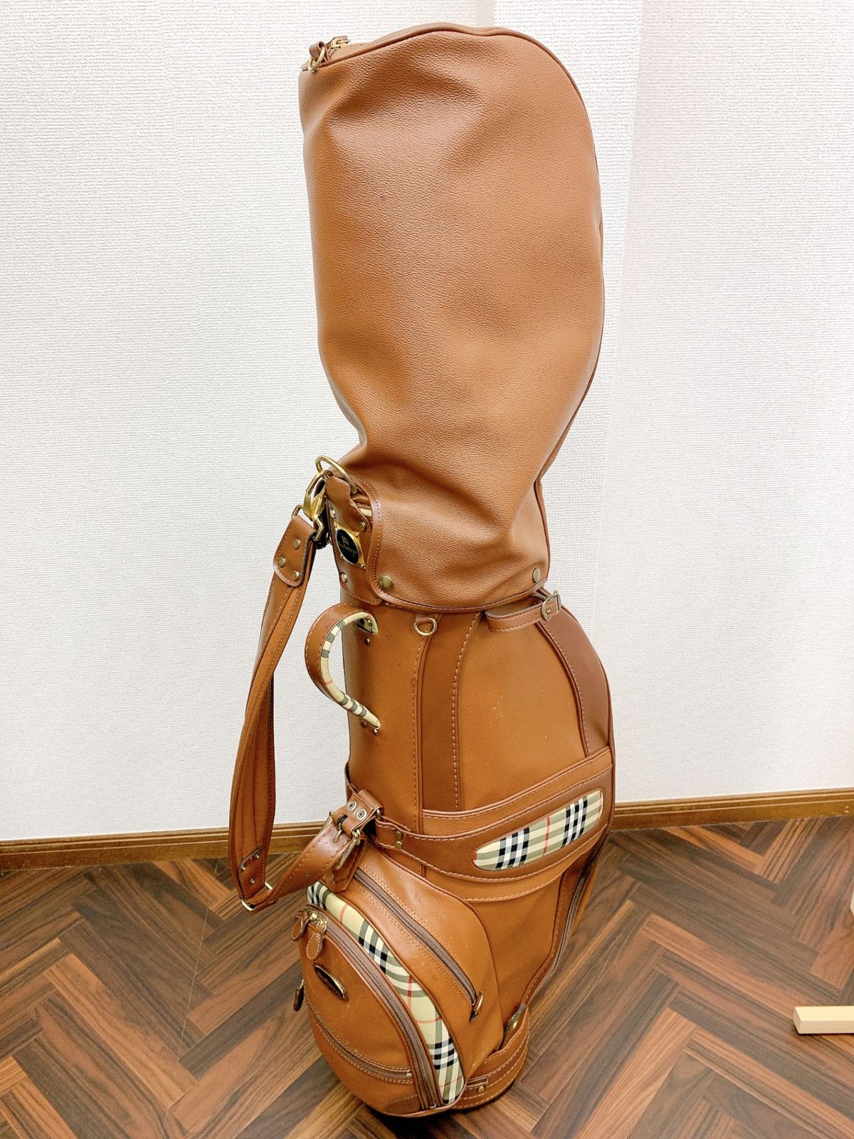 ゴルフ キャディバッグ BURBERRY バーバリー ブラック NT747