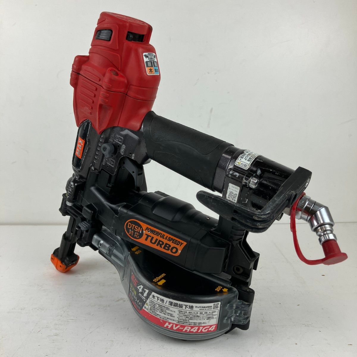 ЗЗMAX マックス 41mm 高圧 ねじ打ち機 HV-R41G4 レッド×ブラック
