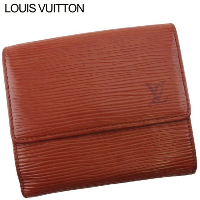 極美品 ルイヴィトン エピ ポルト モネ ビエ カルト クレディ Wホック短財布 ルイ ヴィトン Wホック 財布 三つ折り ミニ財布 レディース
