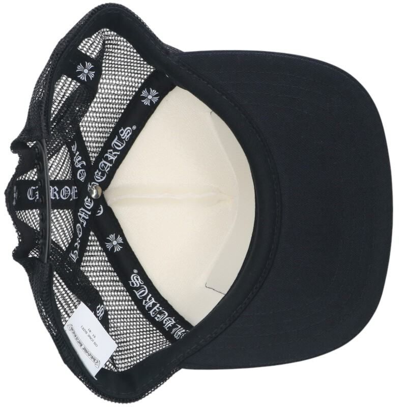 クロムハーツ トラッカーキャップ CHパッチクロスボール メッシュ ブラック CHROME HEARTS クロムハーツ TRUCKER CAP トラッカーキャップ CH