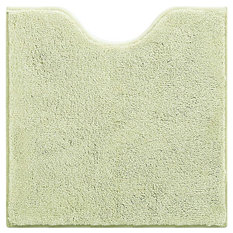 センコー M Home ナチュラルシャギーII トイレマット グリーン 約65×65cm 35427