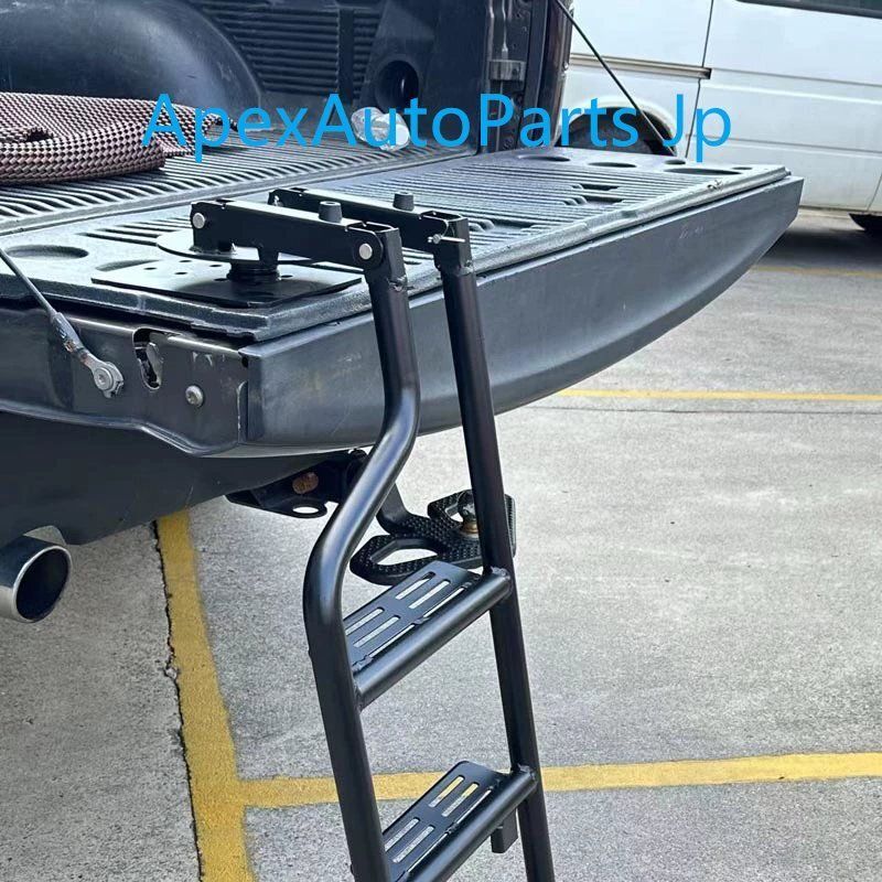 ラプターF150 タンドラ タコマ ラム レンジャー ピックアップトラック用 荷台アクセスラダー 回転式テールゲートステップ