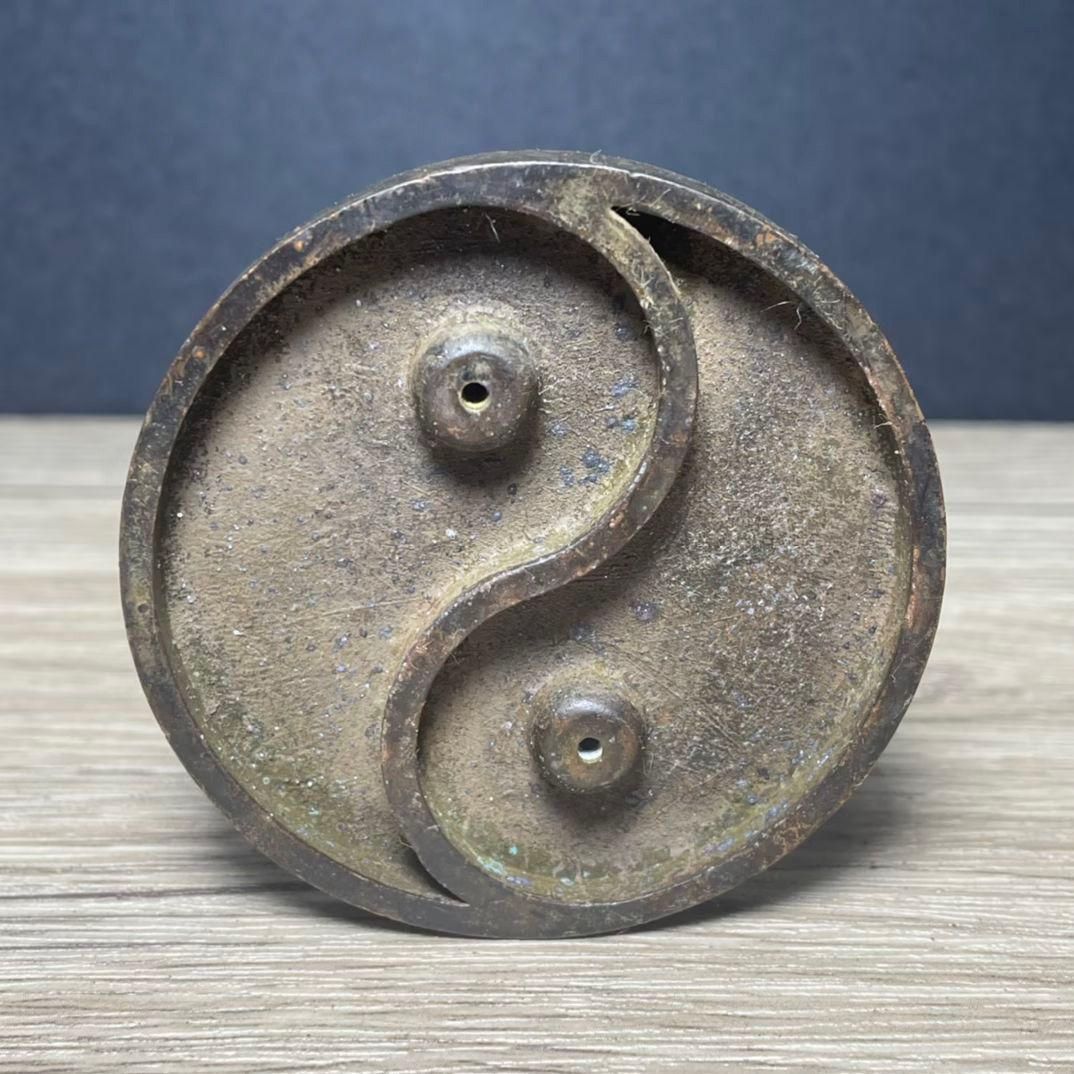 銅器 竜線香挿し 香炉 香託 茶道具 香道具 工芸品 美術品 置物 Amazon｜香橙 住吉 鋳物師 大野芳光 鋳銅 双耳 獅子火屋 高砂図