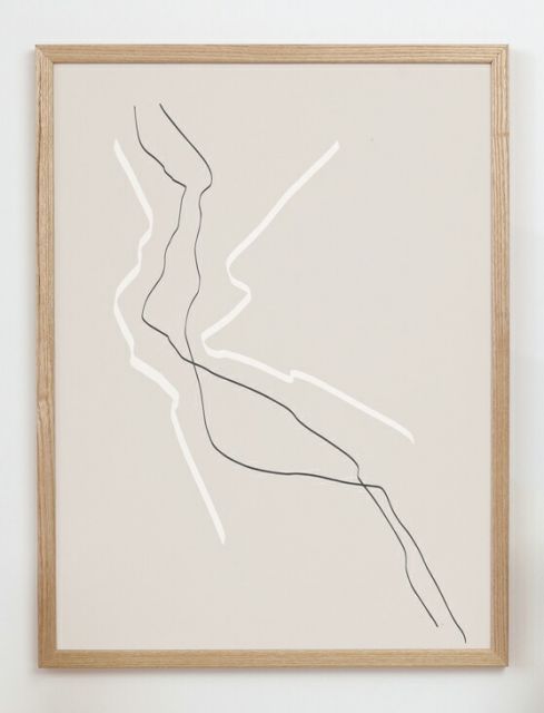 CARO | PRINTS Art Print - Caro Abstract Minimalist Lucrecia Rey アート Black Monde The アートプリント