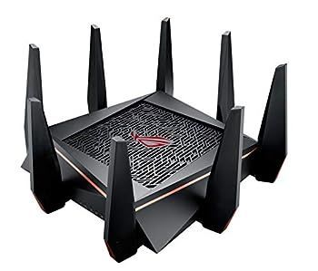 【中古】(非常に良い)ASUS WiFi 無線 ゲーミングルーター AC5300 11ac 2167+2167+1000Mbps トライバンド GT-AC5300 【最大24台 4LDK 3階建 PS4 対応】