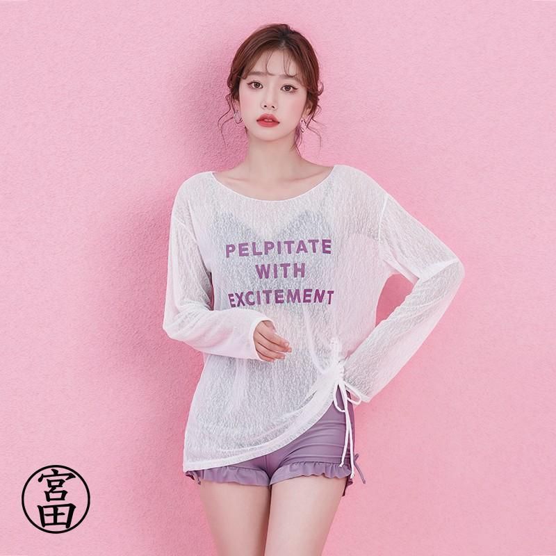 ファッション体型カバー 水着 3点セット レディース 水着 中学生 高校生 10代 20代 スポーティー 体型カバー 学生 少女 ぴったり 夏 ママ JJ5Z230