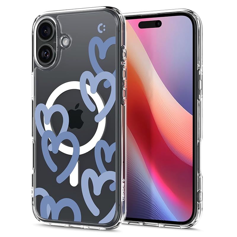 送料無料】Spigen iPhone 16 ケース クリア MagSafe対応 耐衝撃