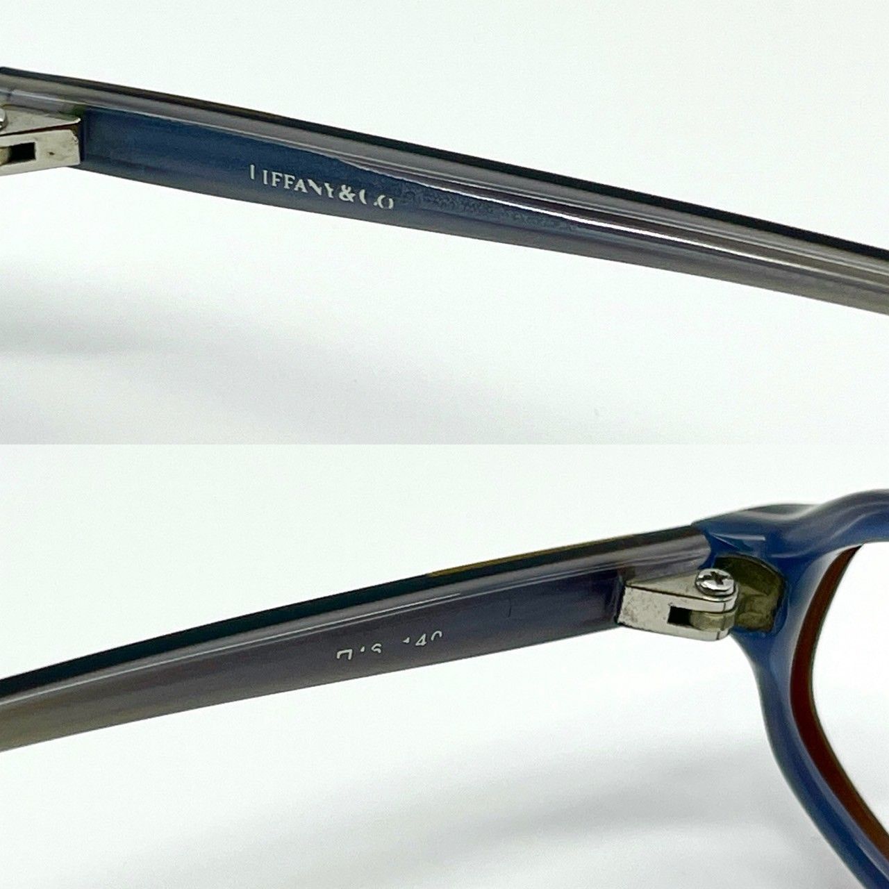 ティファニー 眼鏡フレーム 伊達眼鏡 ダークブラウン ゴールド 美品  