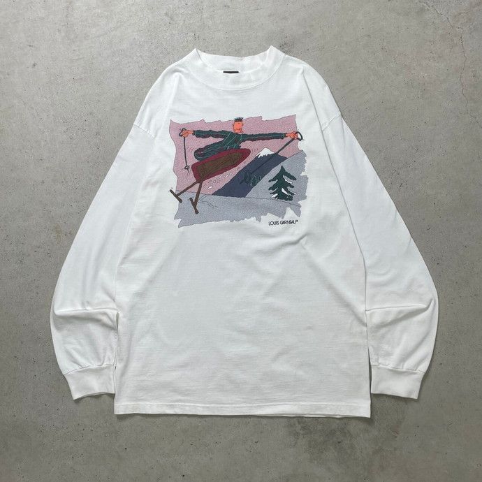 90年代 カナダ製 LOUIS GARNEAU ルイガノ アートプリント ロング