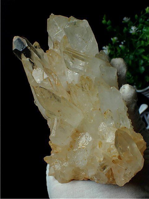 超強いパワーヒマラヤ産天然水晶クラスターYT4B6 214B07B