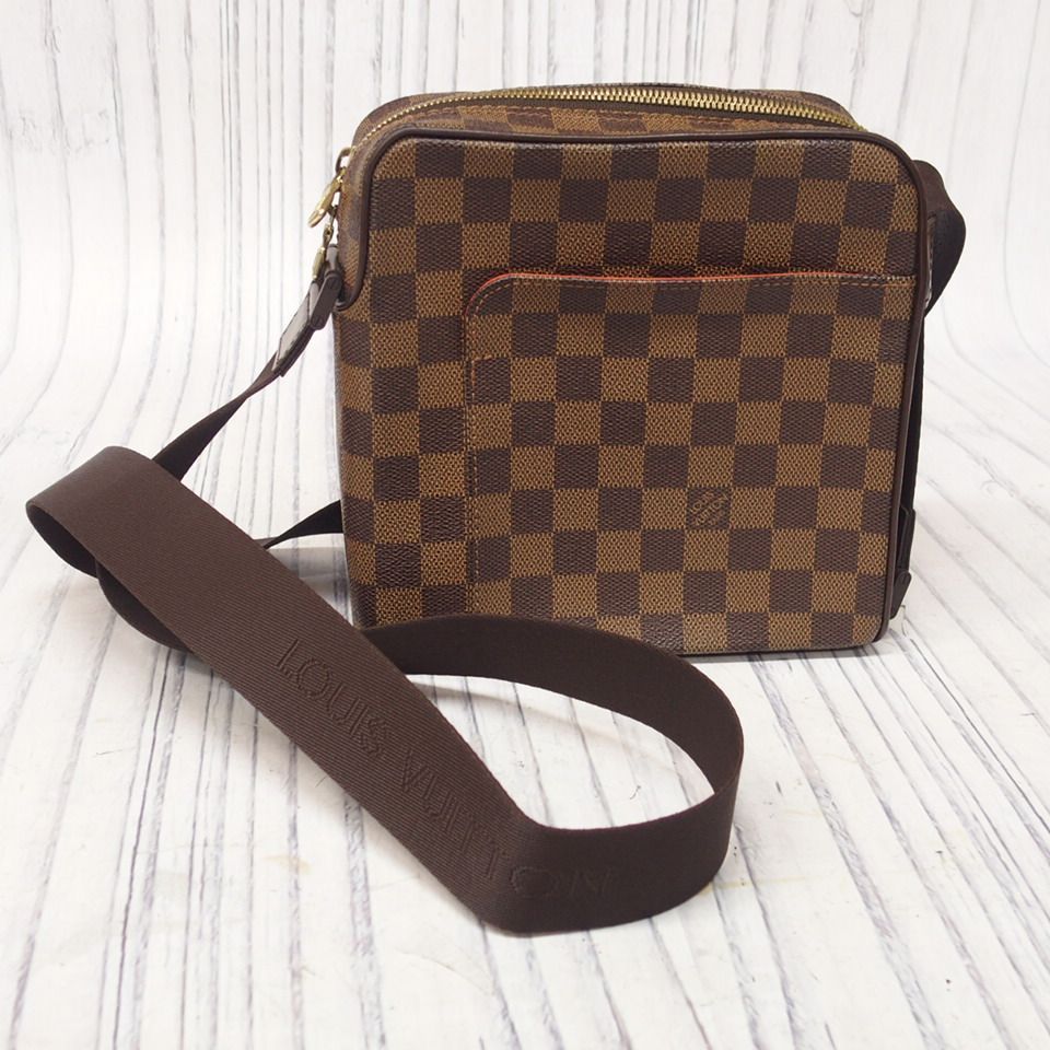 m001 F ルイヴィトン オラフPM ダミエ ショルダーバッグ N41442 MI0244 Louis Vuitton クロスボディ 斜め掛けカバン  ユニセックス レディース メンズ