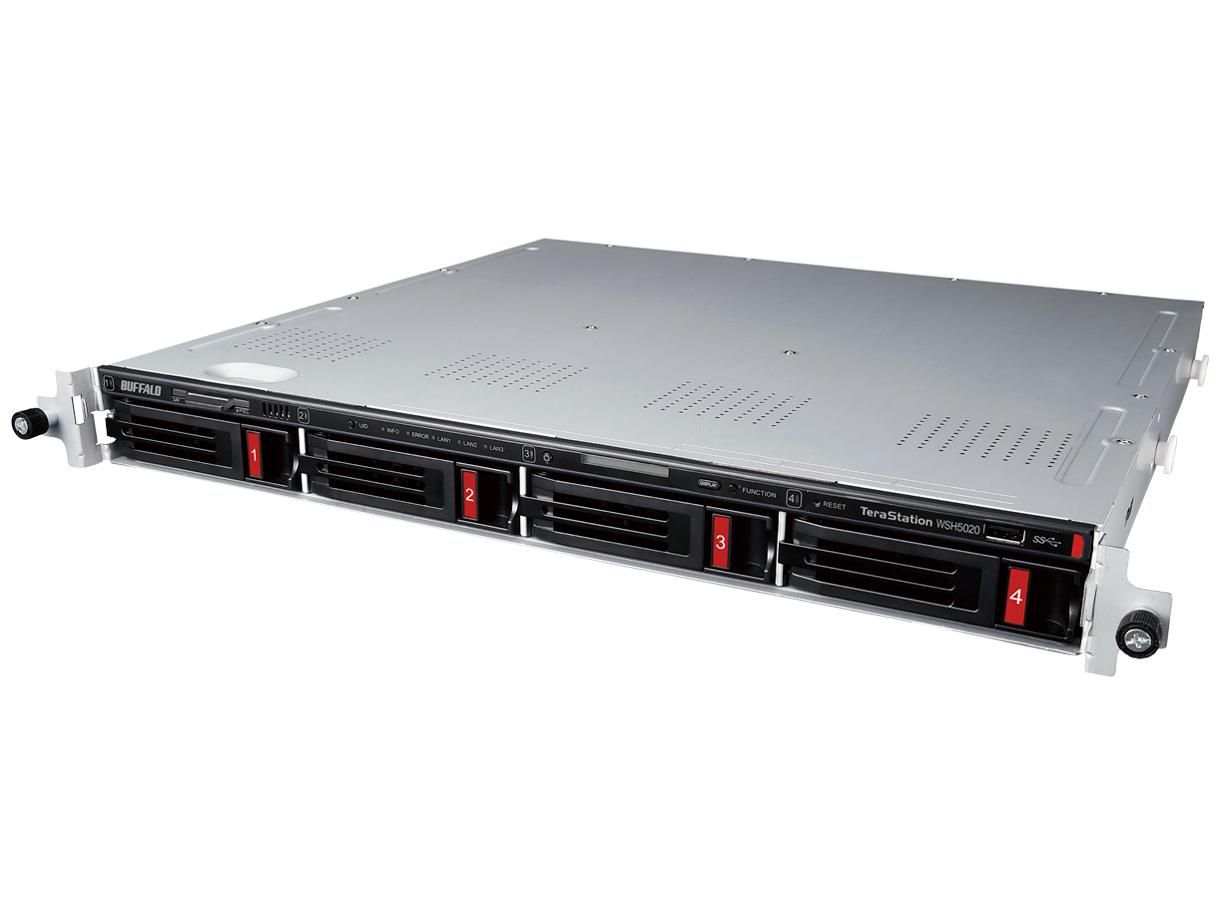 【新品・2営業日で発送】BUFFALO バッファロー ハードウェアRAID　TeraStation　WSH5420N9シリーズ　4ベイラックマウントNAS　4TB　Workgroup WSH5420RN04W9 1個