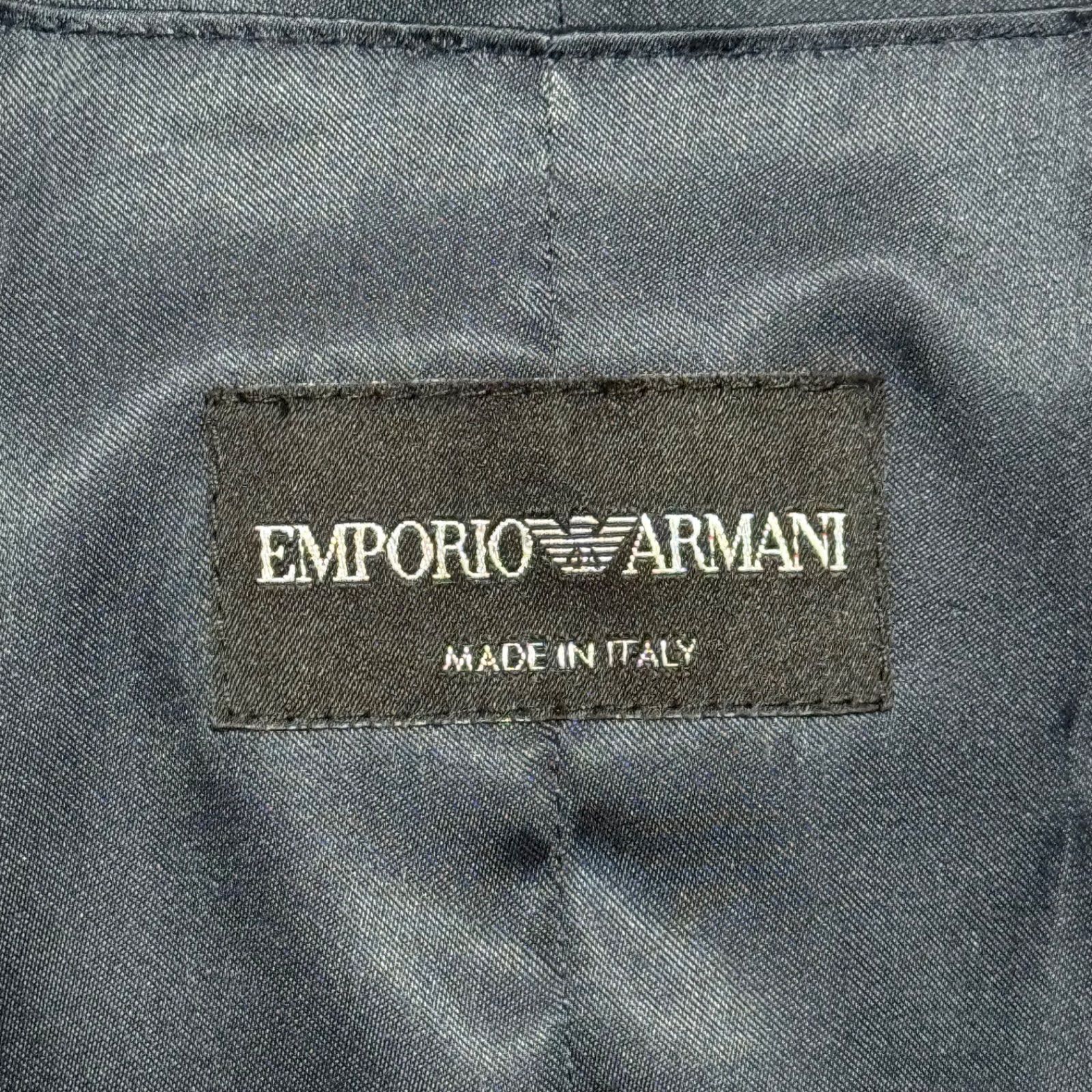 美品】EMPORIO ARMANI ジレ イタリア製 シルク混 エンポリオ