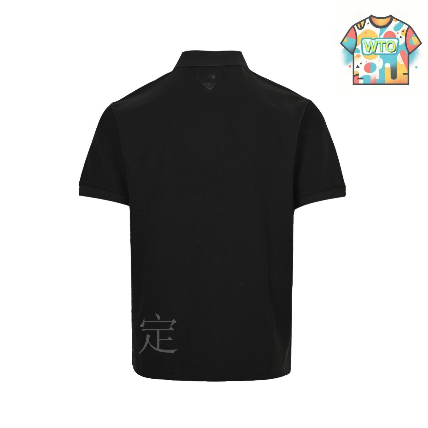 今日特価】Ami 25ss ホワイト愛心刺繍ポロシャツ-3 - メルカリ