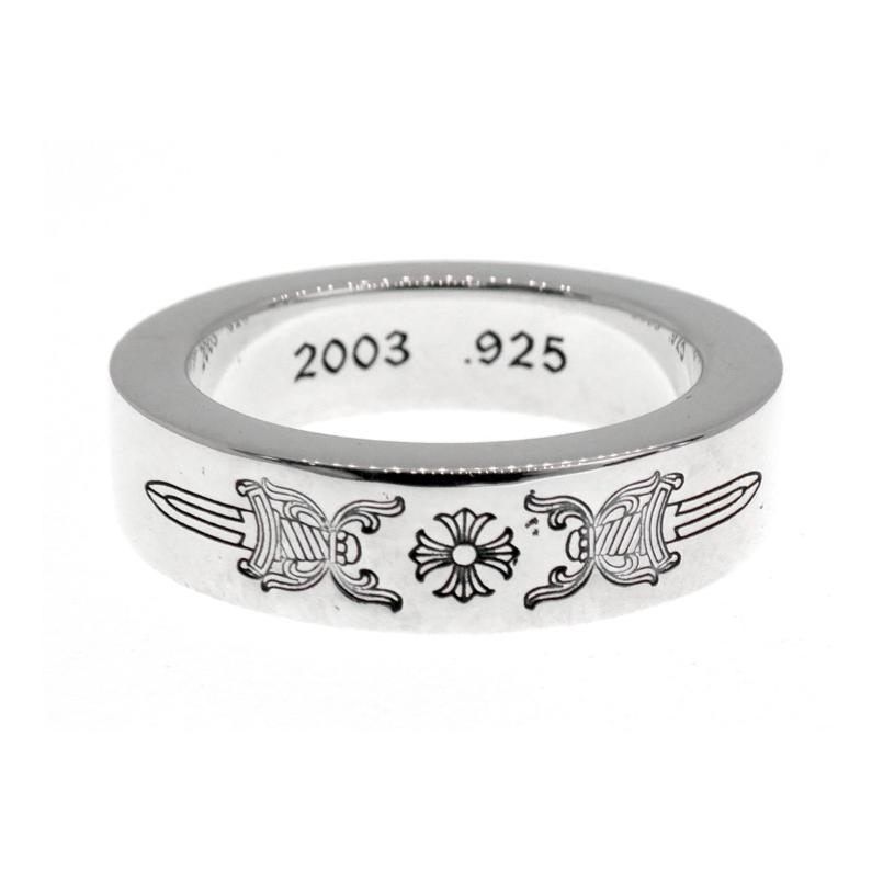 クロムハーツ CHROME HEARTS 6mm SPECER DGR PLS スペーサー ダガー プラス シルバー リング 40156