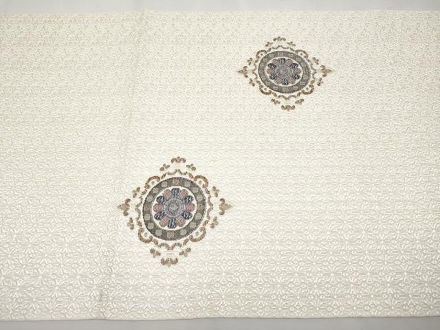 平和屋本店□極上 本場筑前博多織 八寸名古屋帯 四天王文 逸品 未使用