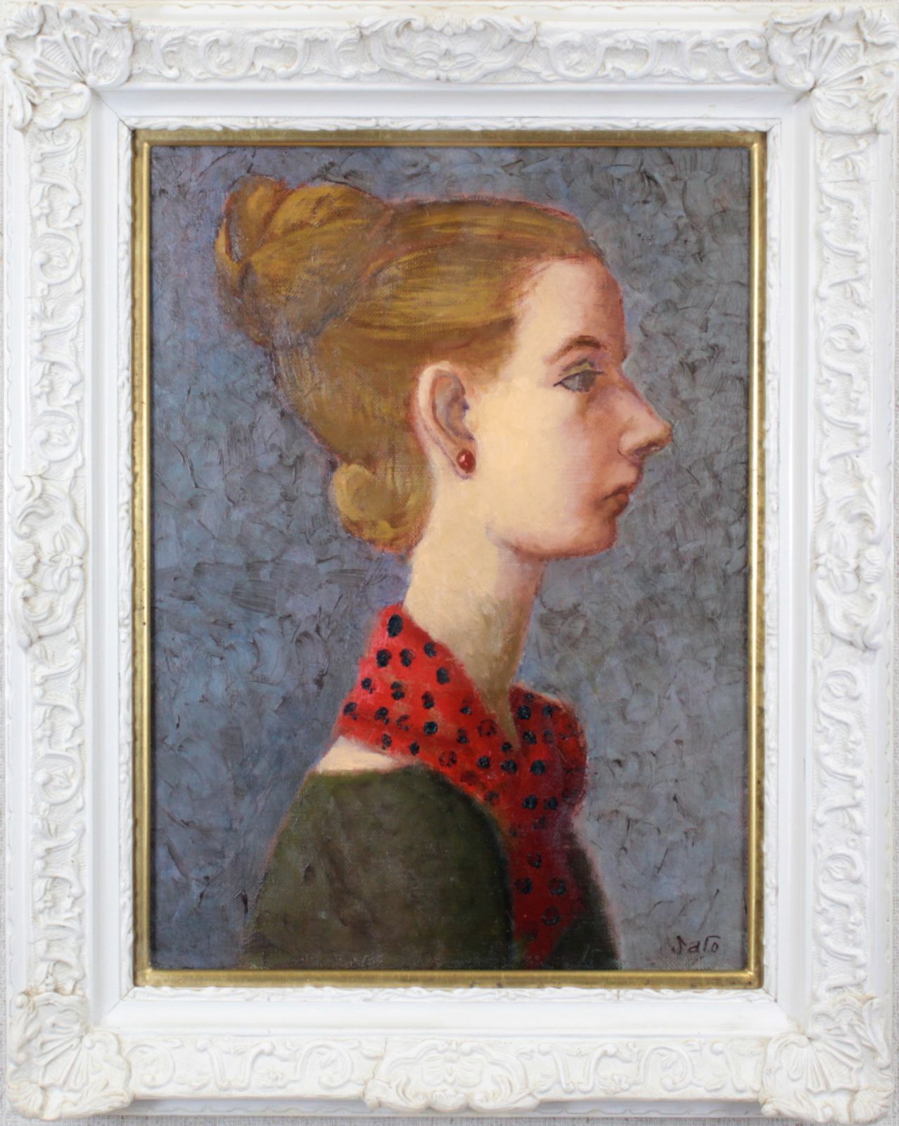裸婦」油彩画 佐藤真一