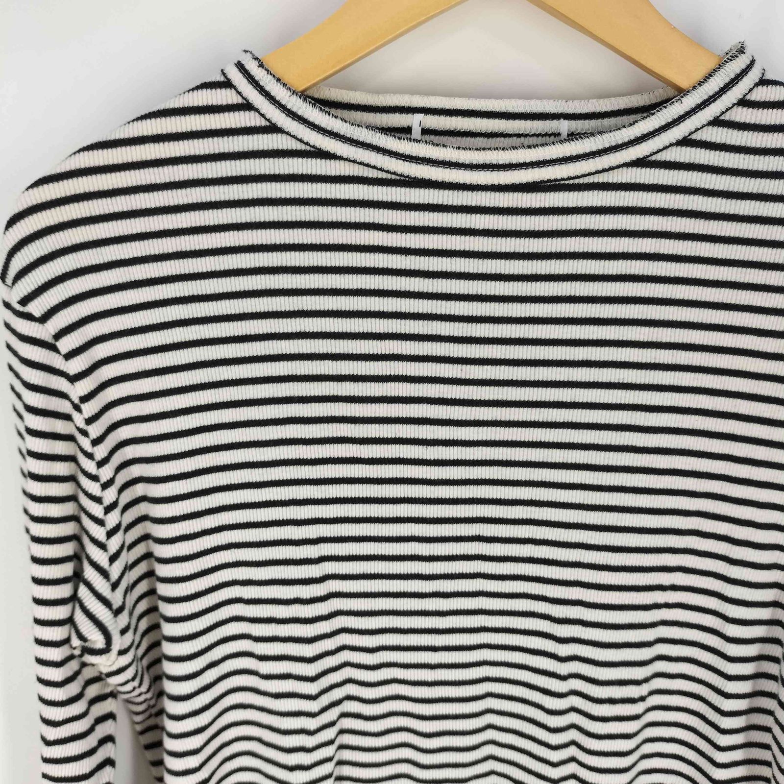 L'Appartement アパルトモン ボーダーTシャツ BORDER RIB LONGSLEEVE T-SHIRT（Tシャツ／カットソー）｜L