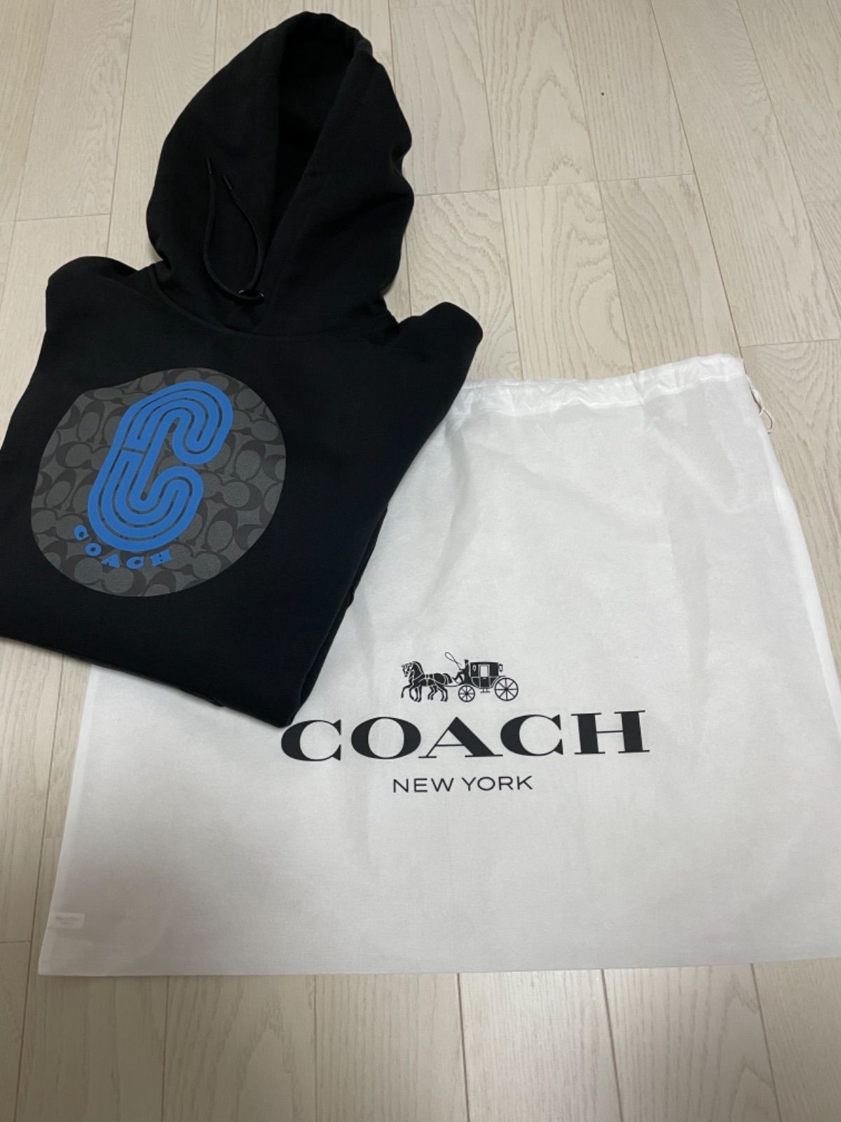 ラスイチ！即日発送】【新品未使用】COACH パーカー M フーディ - メルカリ