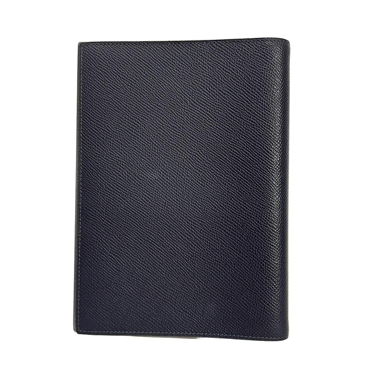 HERMES エルメス 手帳 グローブトロッター ブルーニュイ×ヴェールアマンド