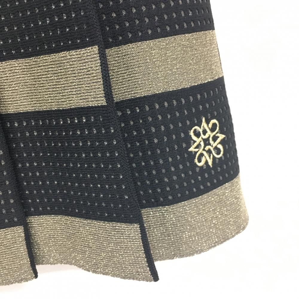 St.Andrews - 【超美品】セントアンドリュース ニットスカート 黒×ゴールド プリーツスカート  レディース M ゴルフウェア 2023年モデル St ANDREWS 超美品】セントアンドリュース スカート 黒×ゴールド プリーツ