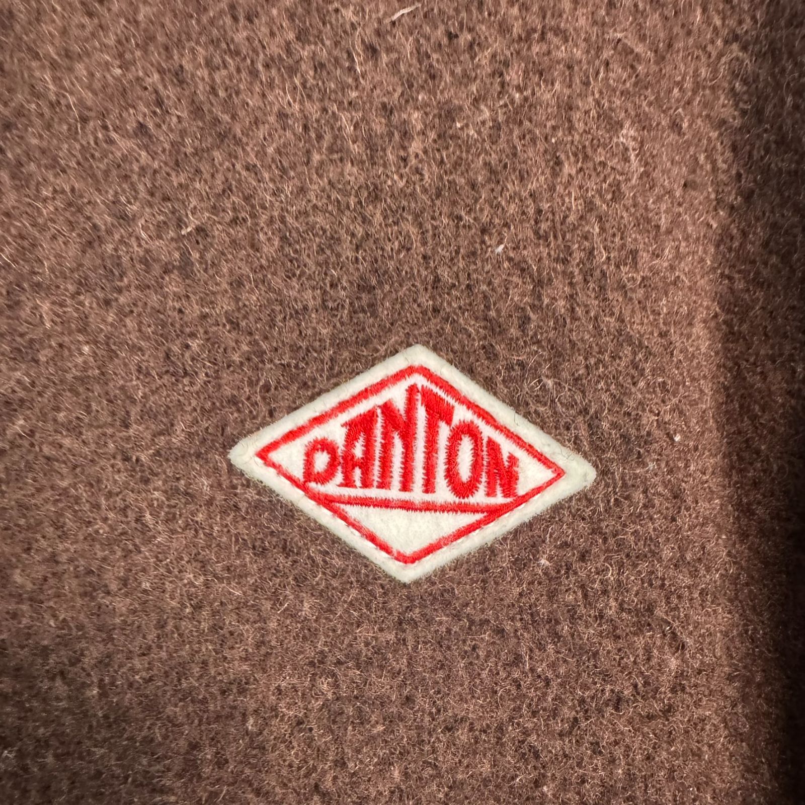 DANTON ダントン ウールモッサジャケット ワンポイントロゴ ロゴ刺繍 
