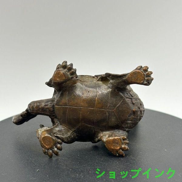 銅 細工 茶道具 香道具 蓋置 置物 長寿亀 文鎮 銅製 工芸品 置物