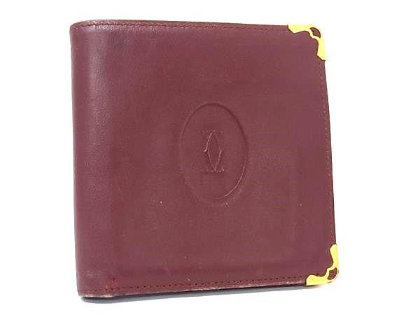 Cartier カルティエ マストライン レザー 二つ折り 財布 ウォレット