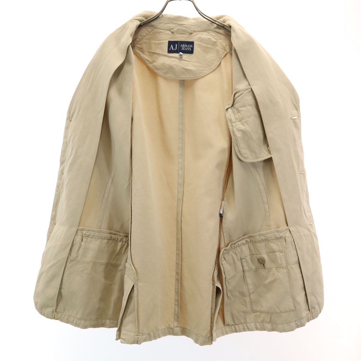 ARMANI JEANS アルマーニジーンズ ノーカラーリネンジャケット 正規品 楽天市場】アルマーニジーンズ ARMANI JEANS レディース