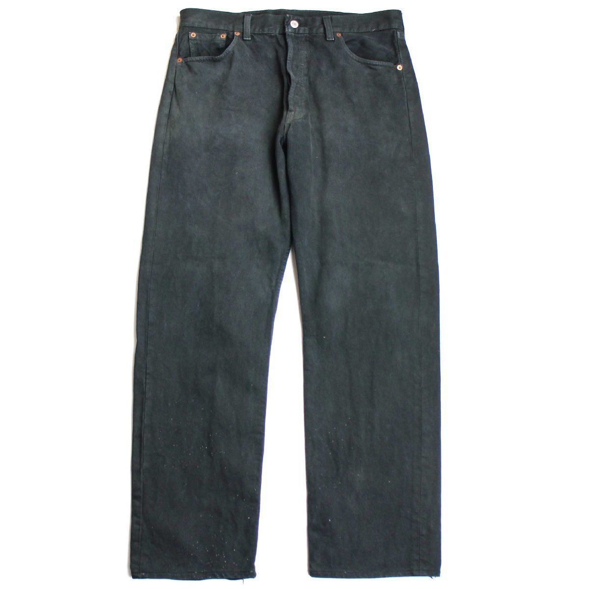 90s 英国製 Levi'sリーバイス 501 ブラック デニムパンツ 後染め