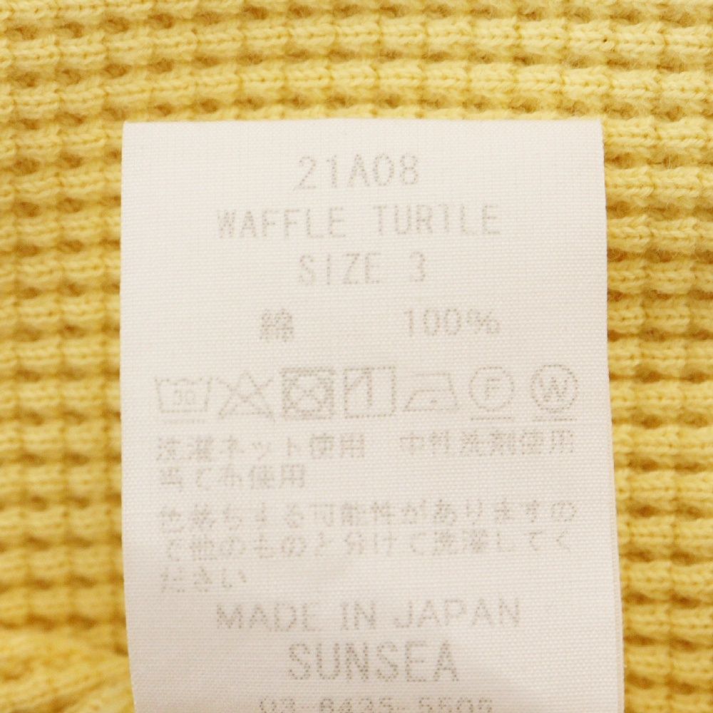 SUNSEA (サンシー) 21AW WAFFLE TURTLE ワッフル タートルネック 長袖 