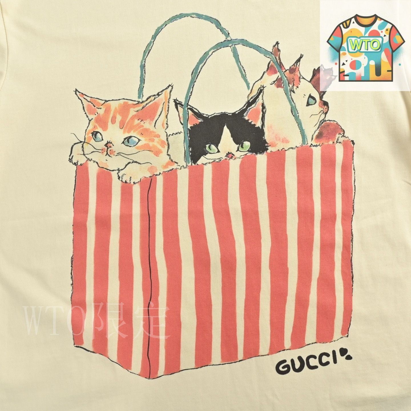 GUCCI  グッチ直営店購入キッズ希少デザイン半袖シャツ入手困難　即完売モデル 今日特価】Gucci グッチ 25ss ファンキーカートゥーンシリーズ