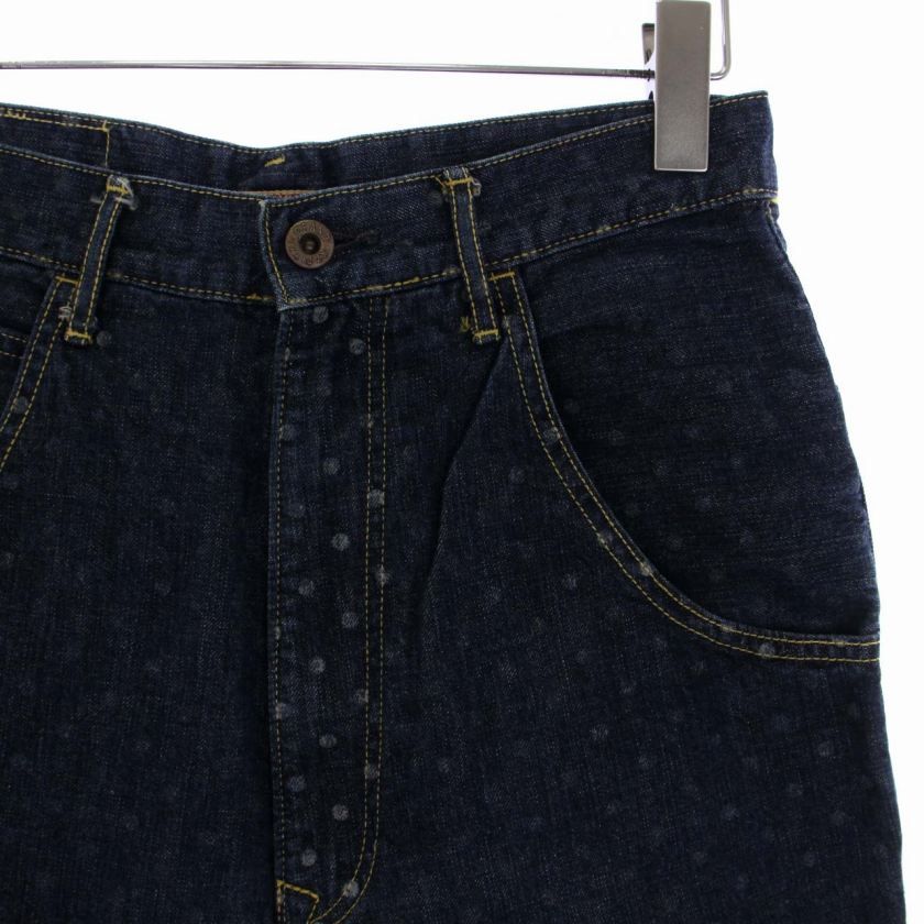 KAPITAL ドット柄デニム KAPITAL(キャピタル) ドットプリントデニムパンツ インディゴ