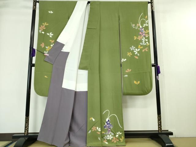 平和屋着物□世界的人形師 辻村寿三郎 ジュサブロー 小紋 単衣 兎