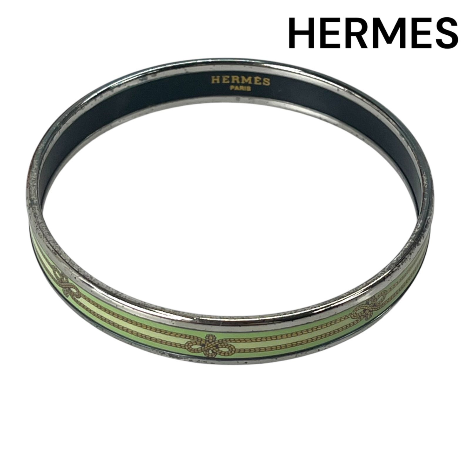 HERMES エルメス エマイユGM 七宝焼き インディアン バングル