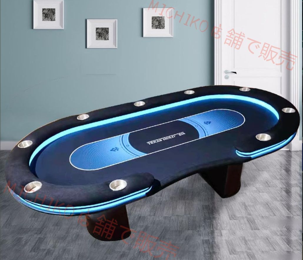 ポーカーテーブル トップ カップホルダー付き カジノ テキサスホールデム 10人 ホールデムサイコロ カジノ用品 WWW_STEELWINDOWSANDDOORS_COM