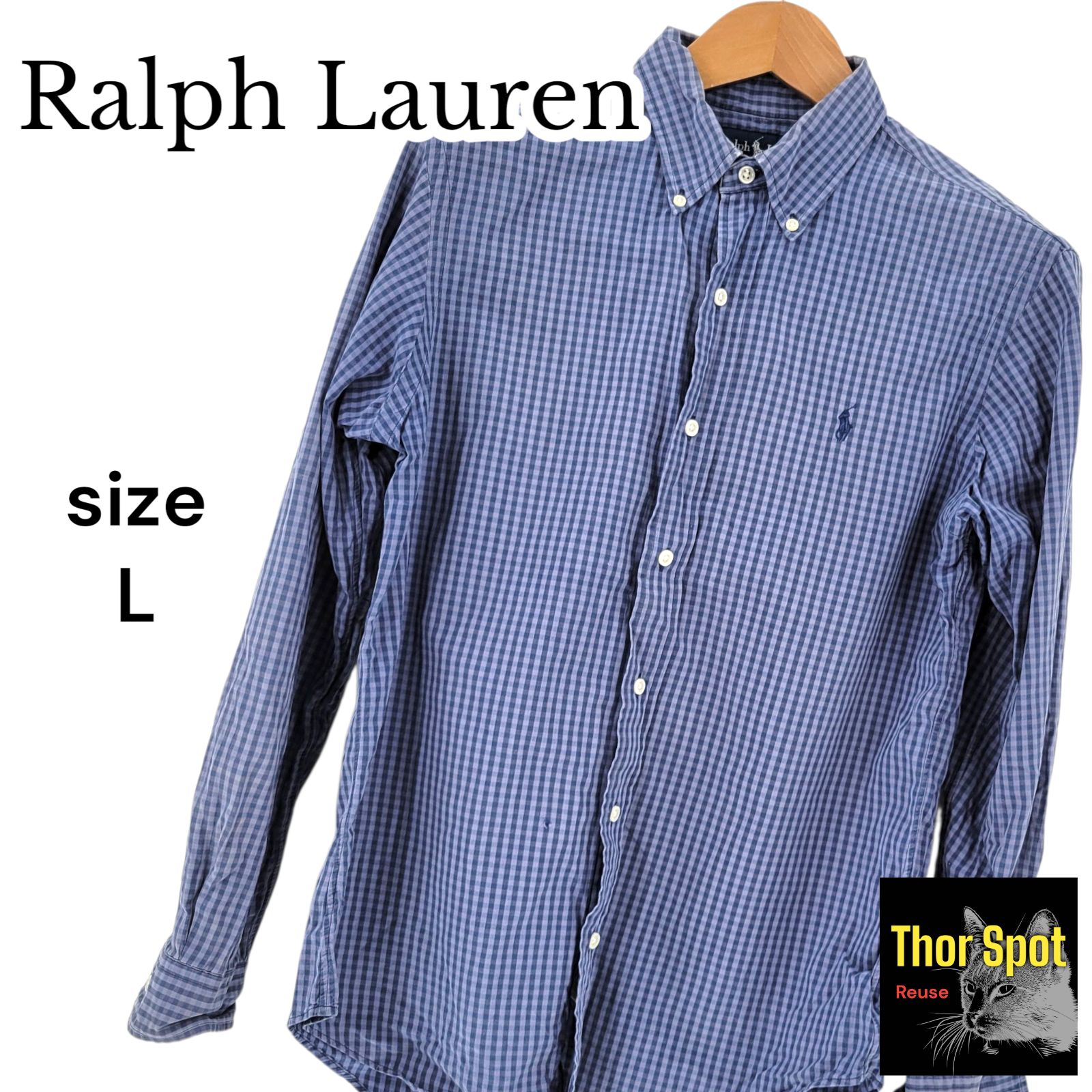訳あり】Ralph Lauren CUSTOM FIT ラルフローレン カスタムフィット L 