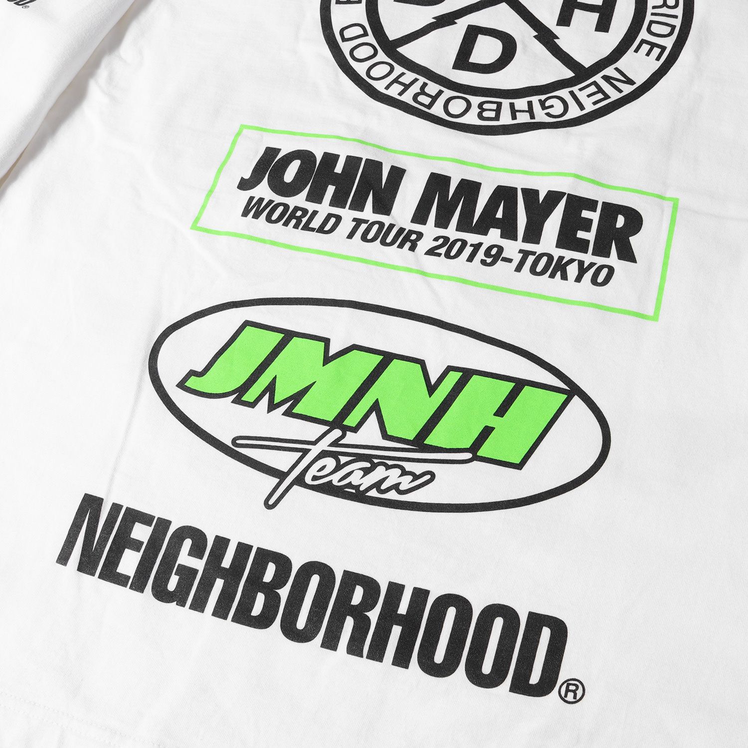 NEIGHBORHOOD ネイバーフッド Tシャツ サイズ:M JOHN MAYER マルチロゴ 
