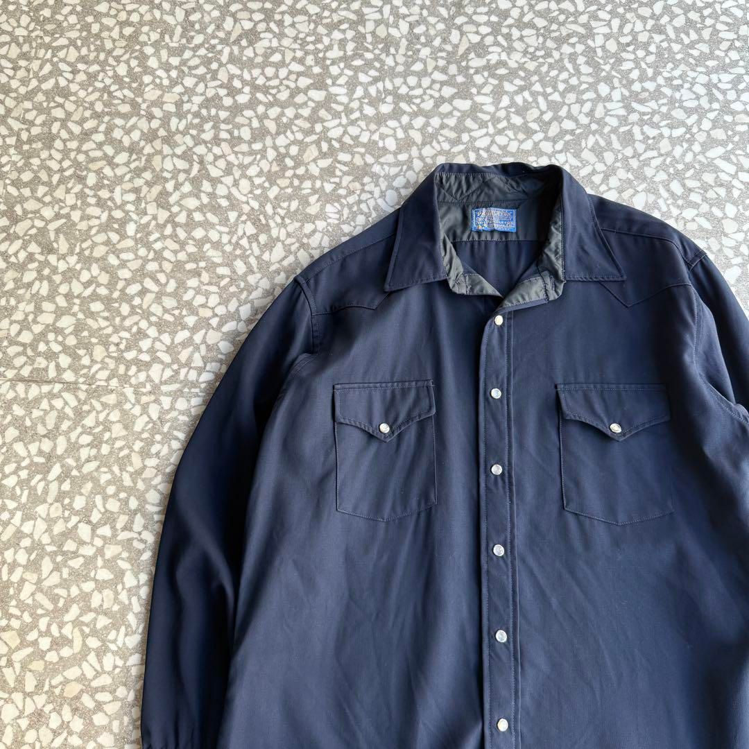 PENDLETON / 70's usa製 plane western shirt 【70年代usa製、無地