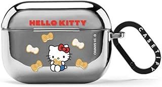 CASETiFY ミラー AirPods Pro ケース 第1世代 - 第2世代 - Hello Kitty Biscuit Earbuds Case - シルバー