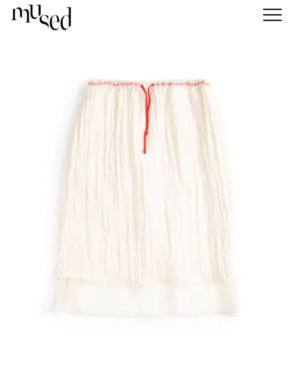 黙ってた シアー レイヤード スカート